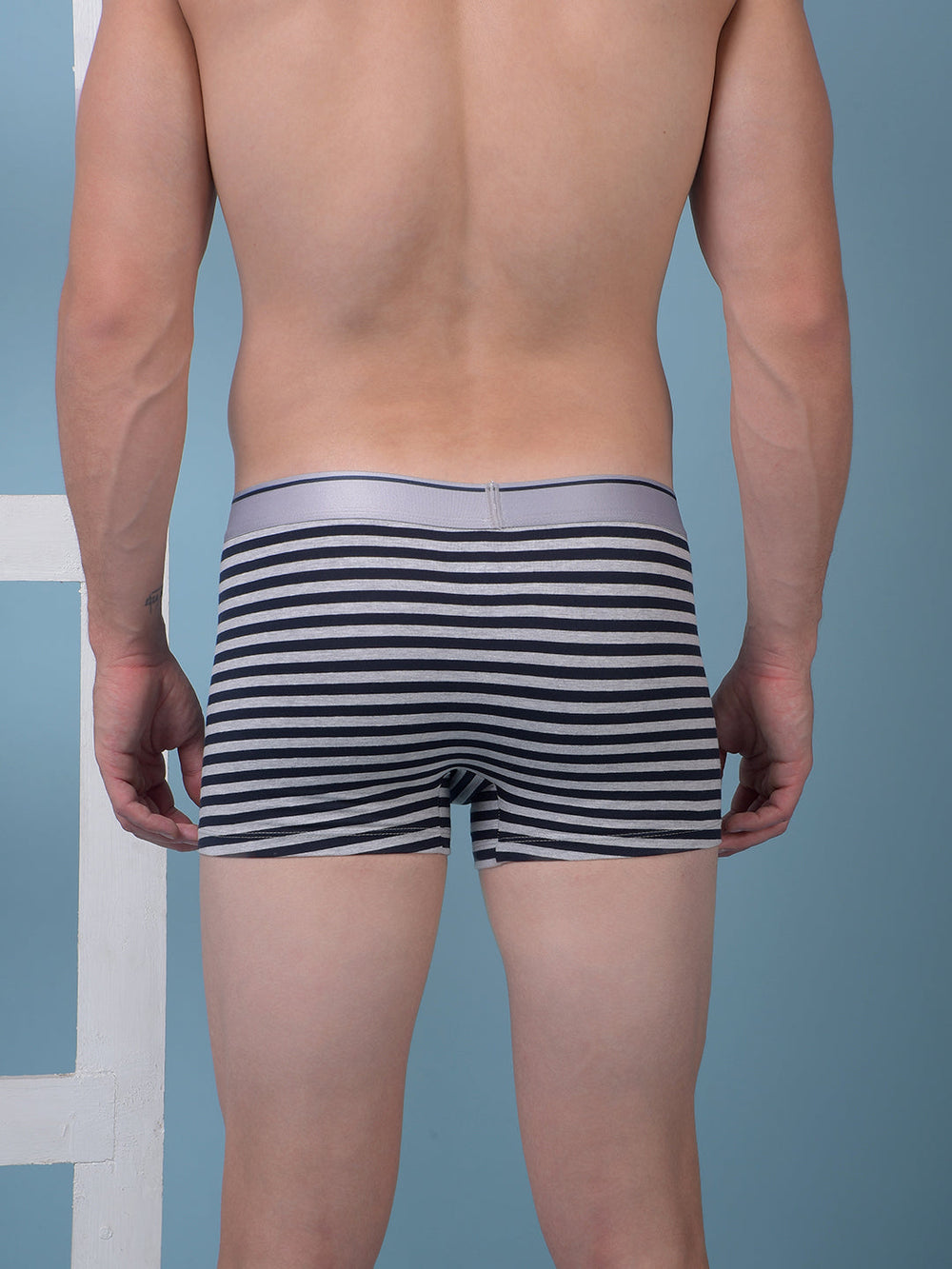 cobb men's black striped premium trunk