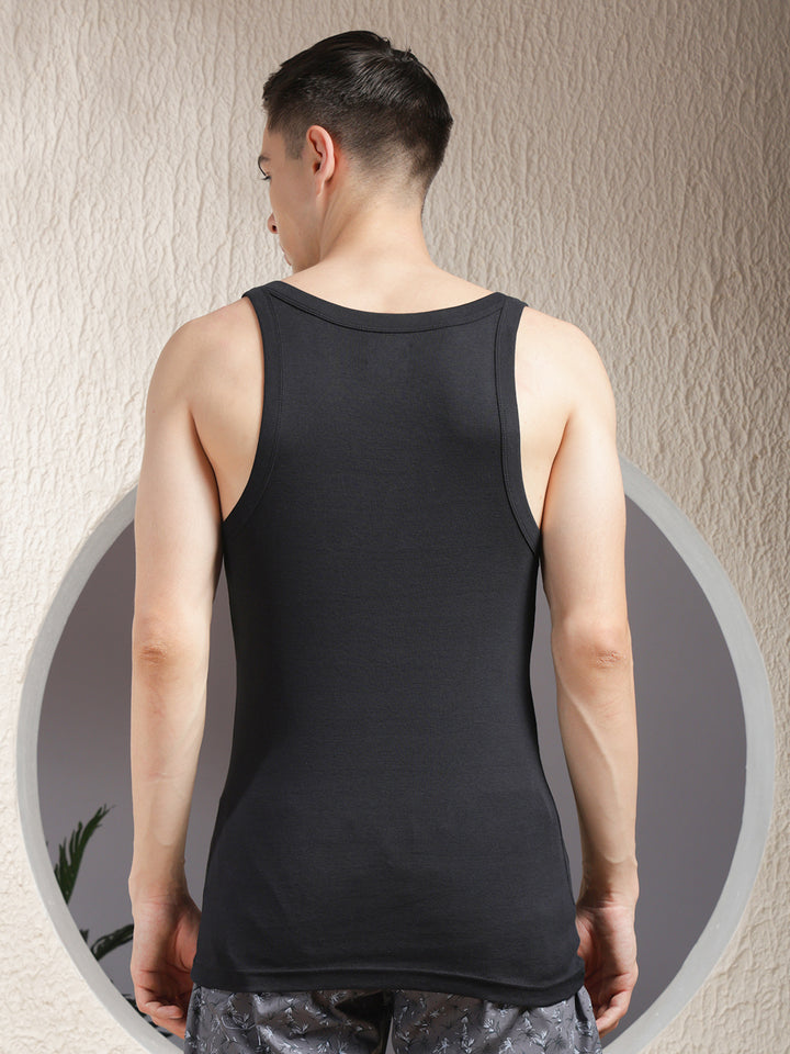 COBB MEN'S SOLID BLACK PREMIUM VEST