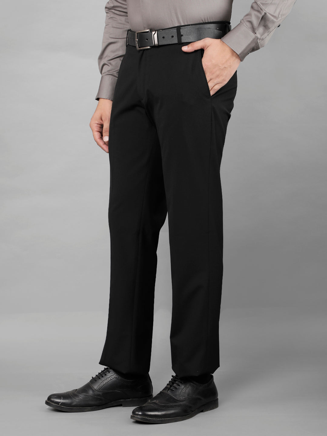 cobb mens black formal trousers