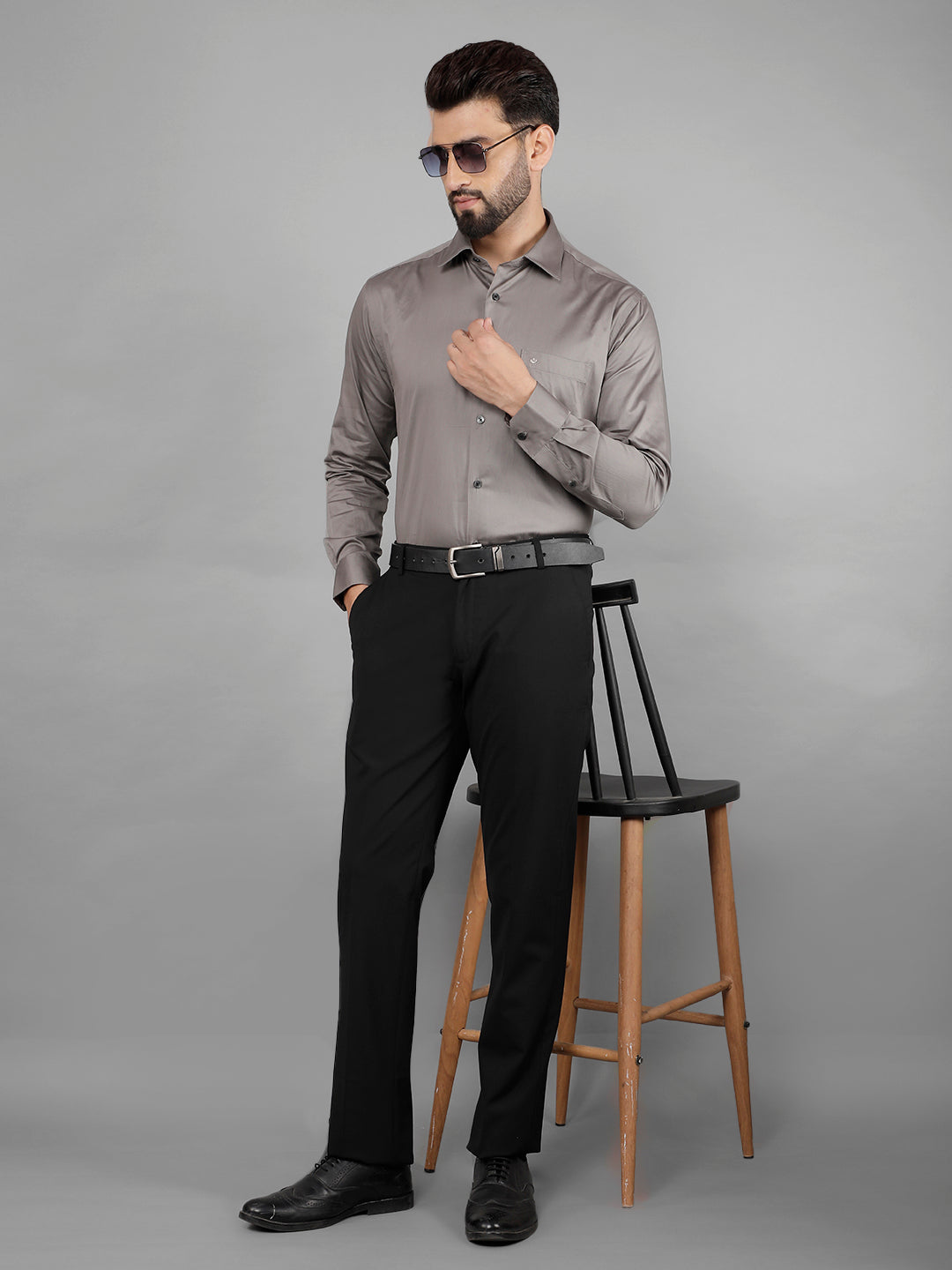 cobb mens black formal trousers