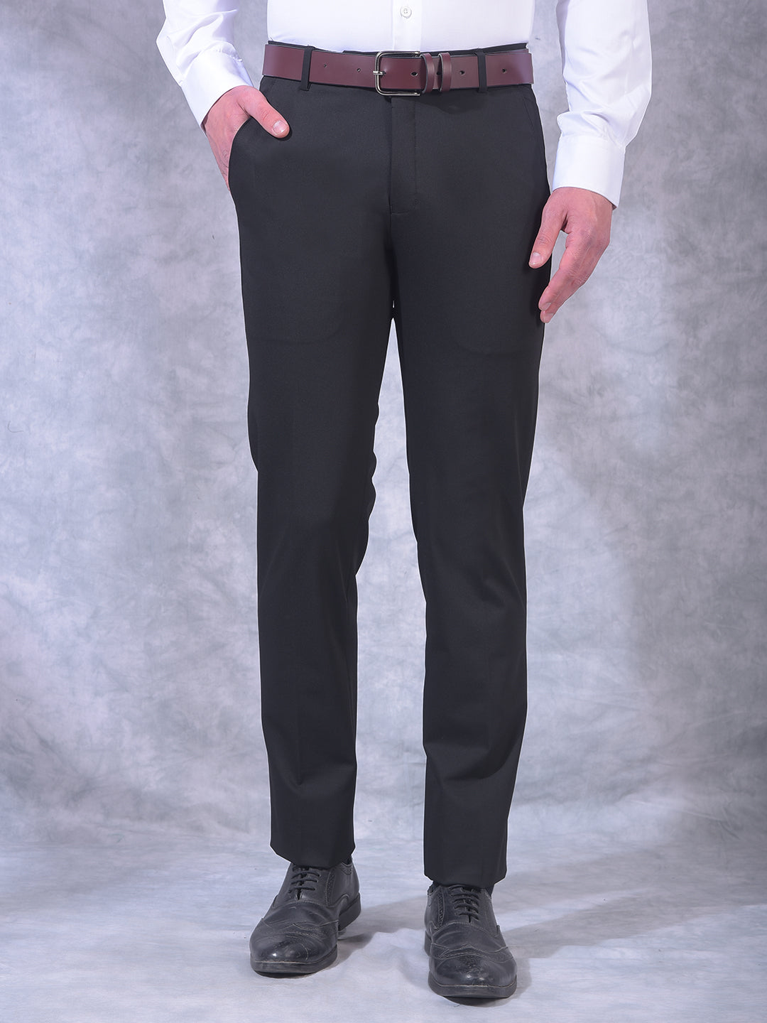 cobb black ultra-fit formal trouser