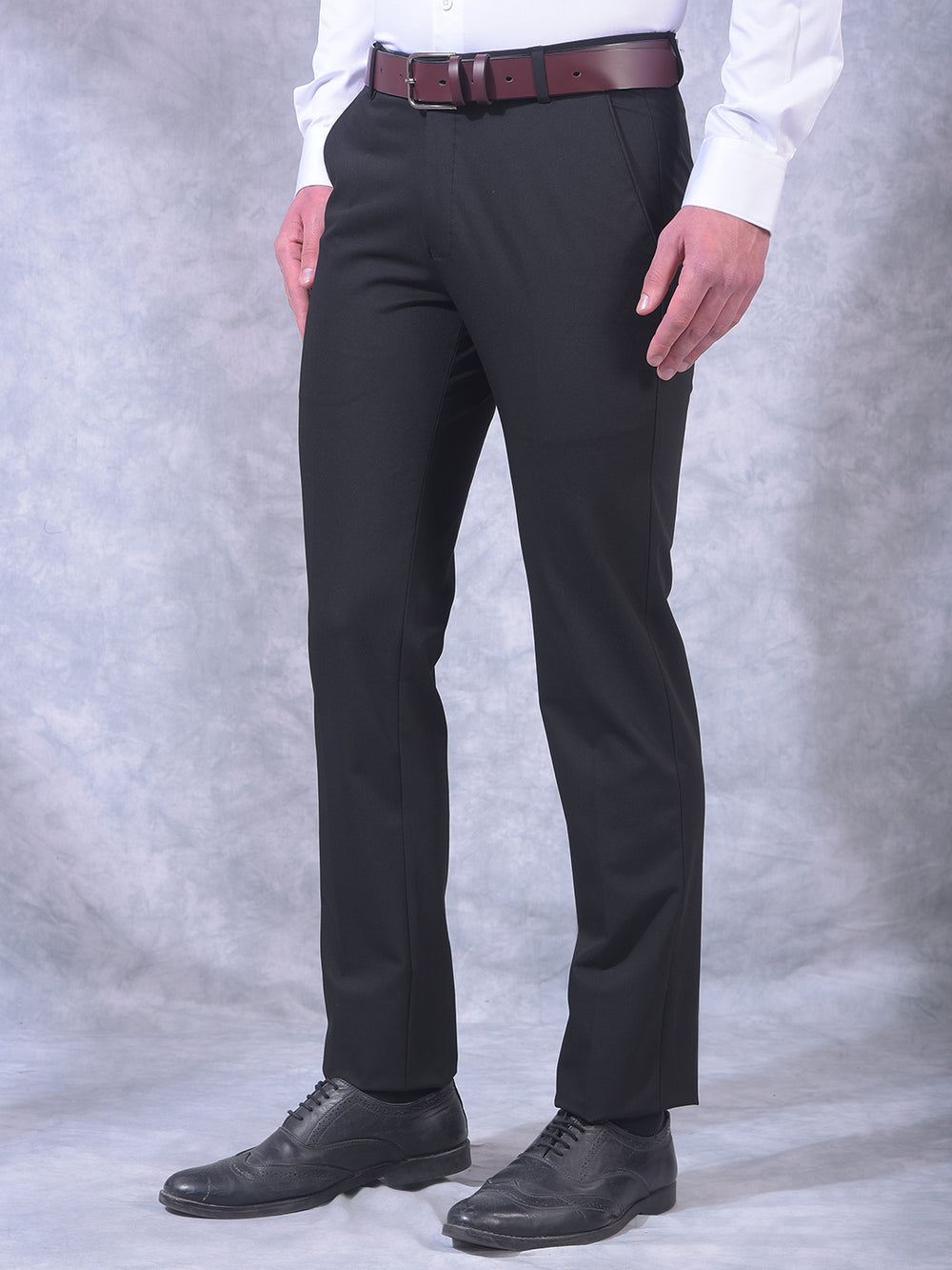 cobb black ultra-fit formal trouser