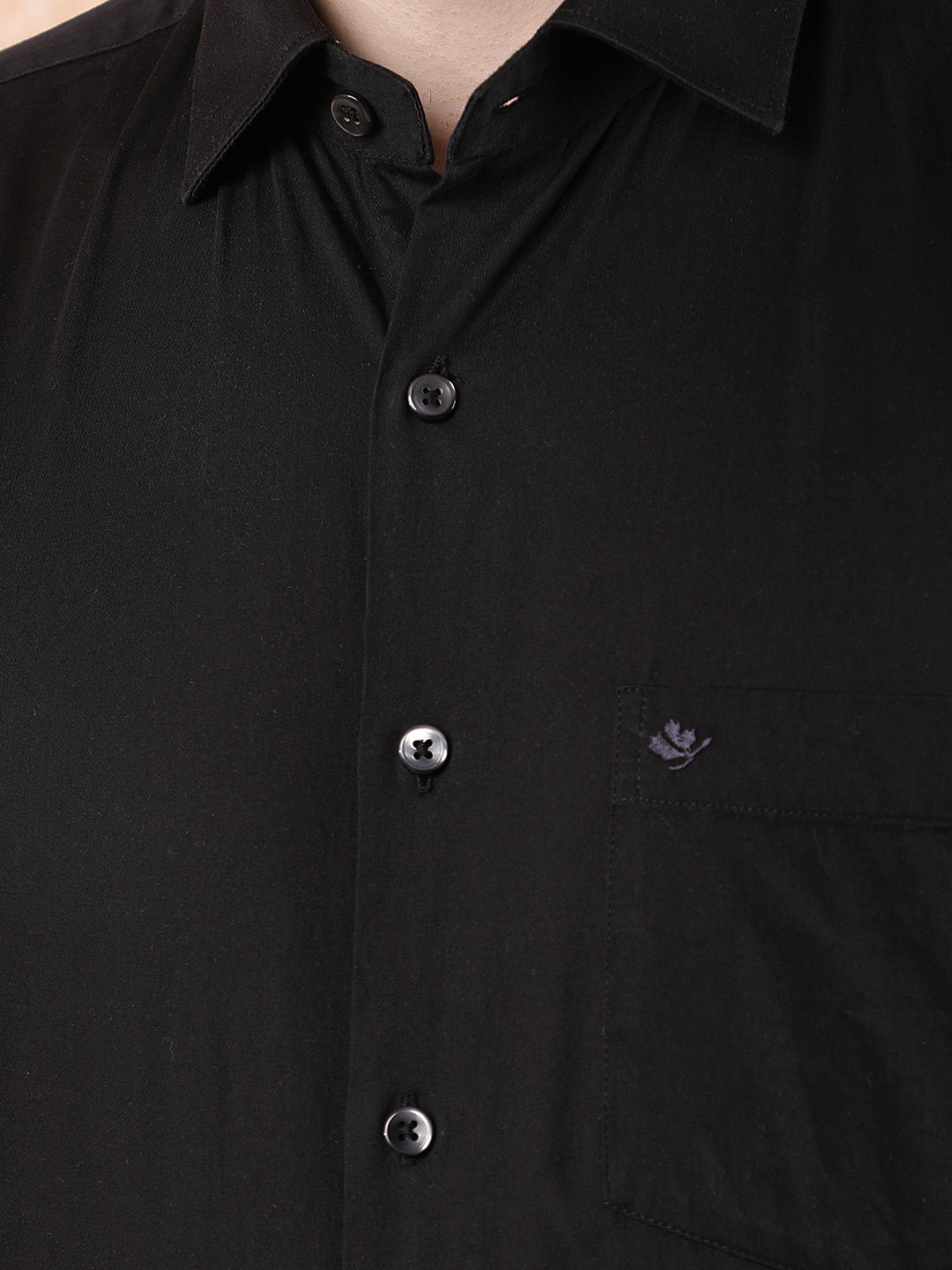 COBB SOLID BLACK FORMAL SHIRT