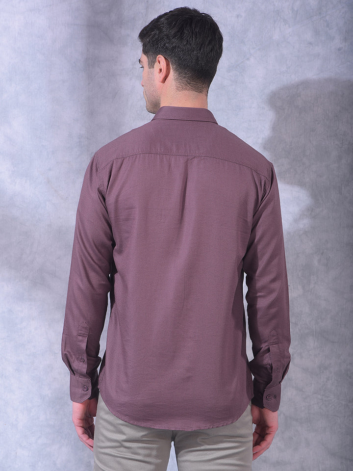 cobb moov solid slim-fit casual shirt