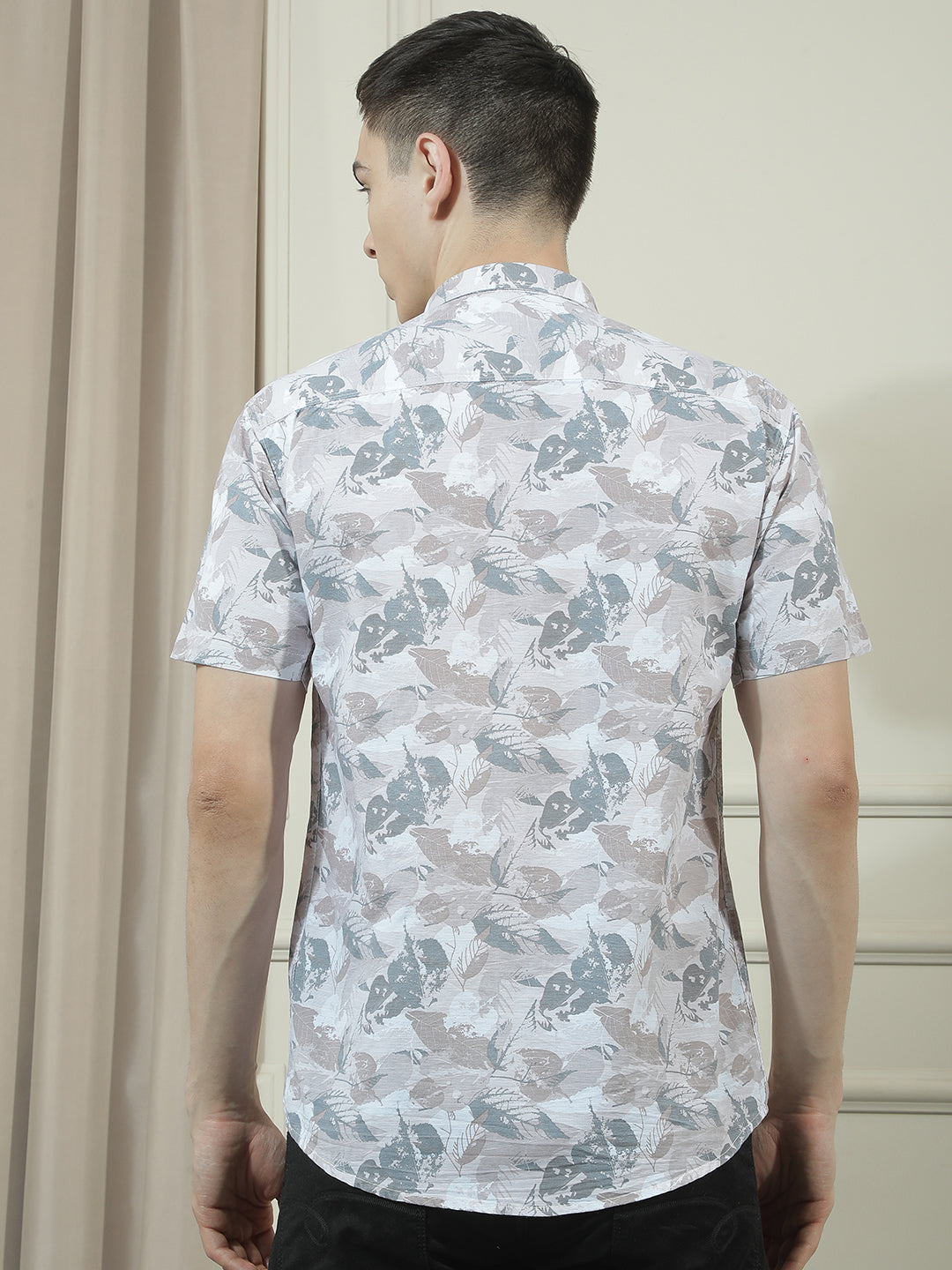 cobb multicolor printed half-sleeve casual shirt