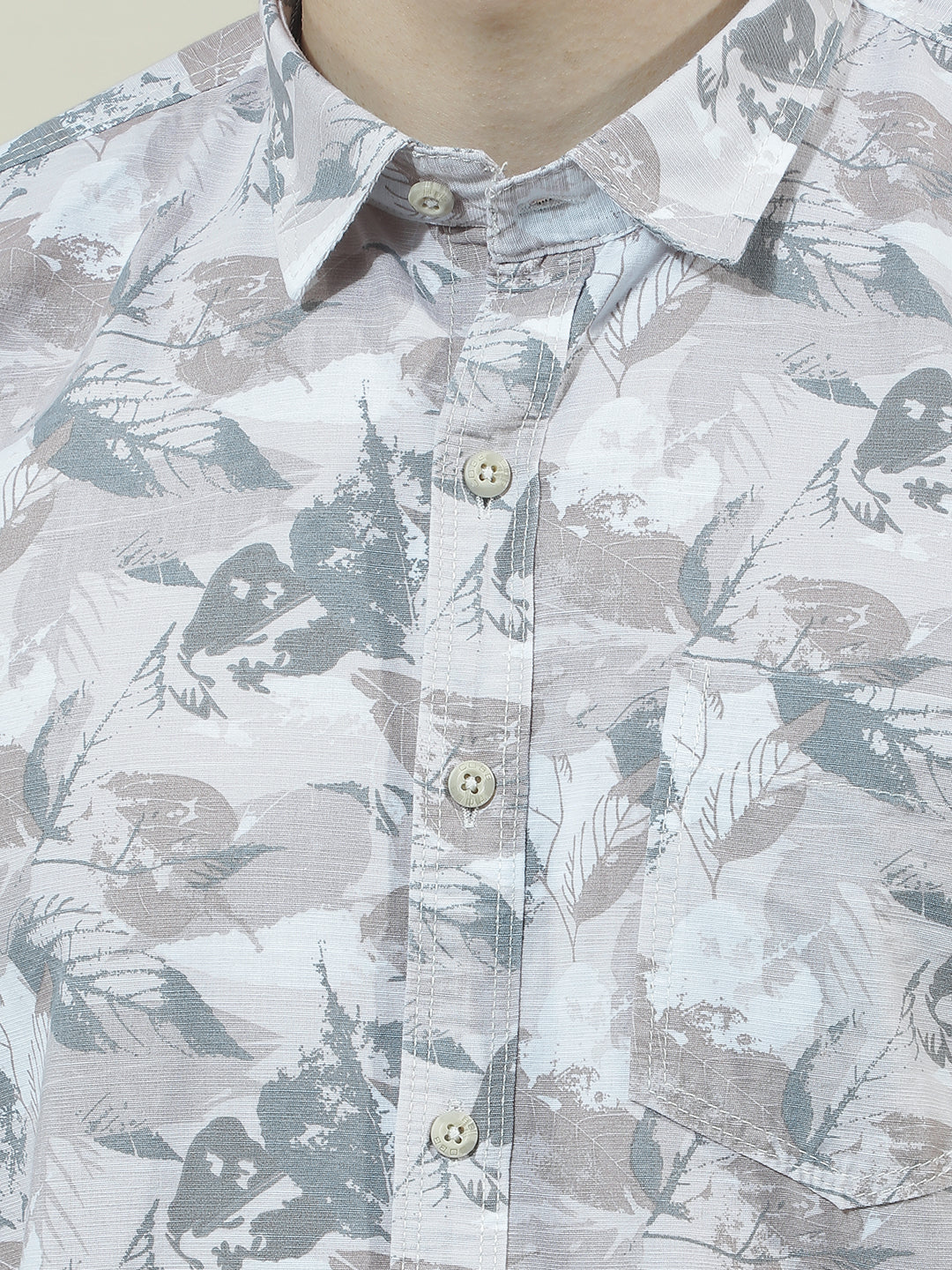 COBB MULTICOLOR PRINTED HALF-SLEEVE CASUAL SHIRT
