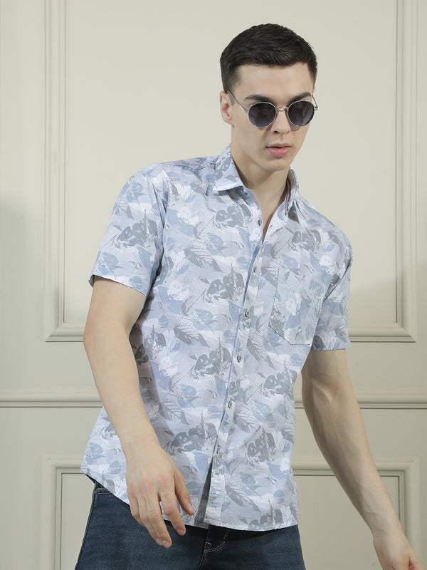 cobb multicolor printed half-sleeve casual shirt