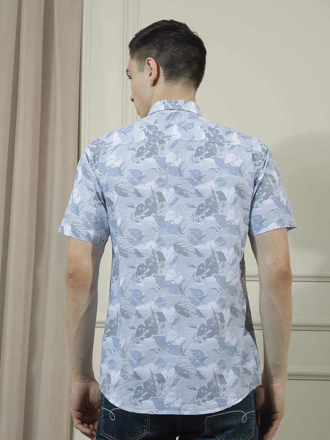cobb multicolor printed half-sleeve casual shirt