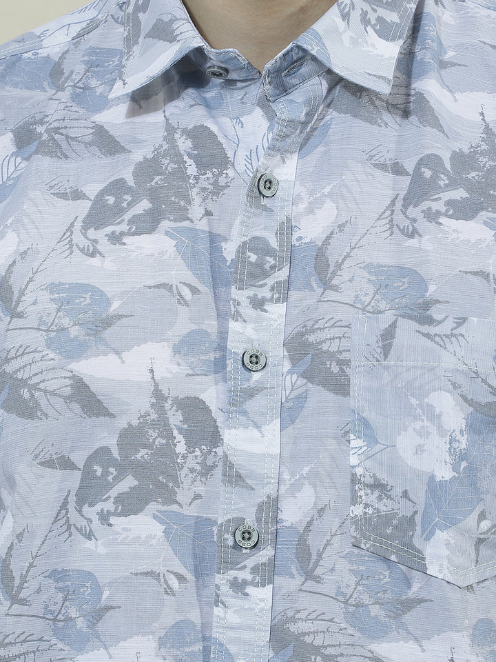 COBB MULTICOLOR PRINTED HALF-SLEEVE CASUAL SHIRT