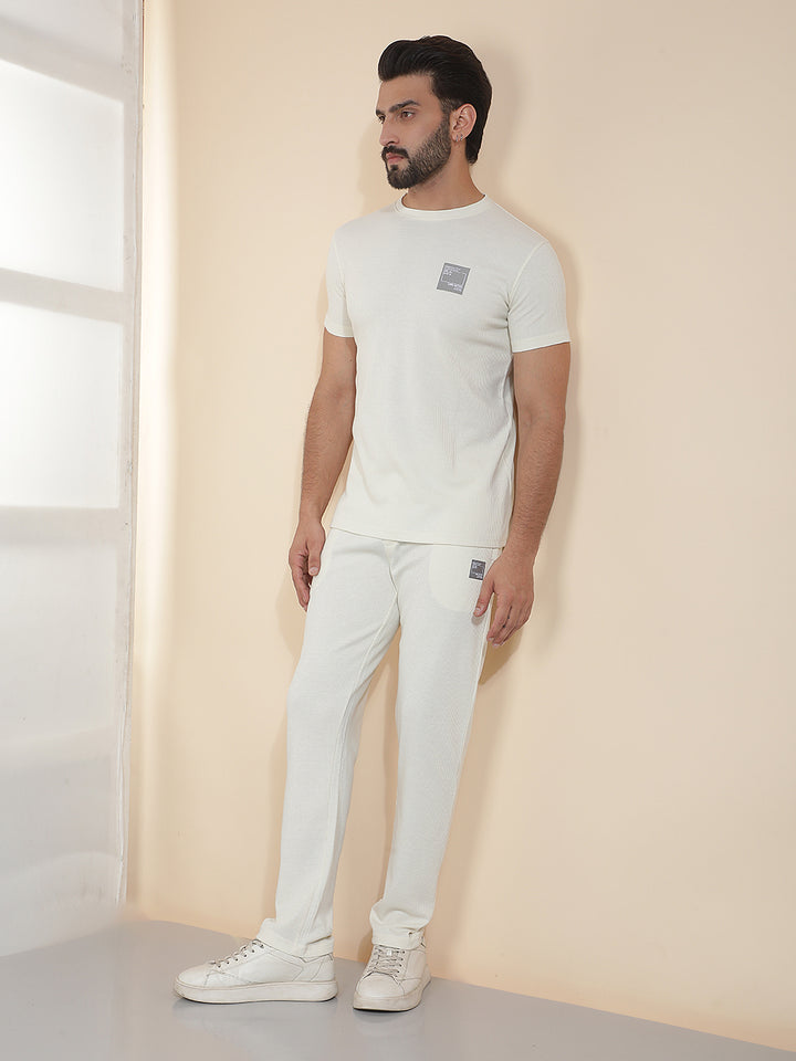 cobb off white solid summer co-ord set