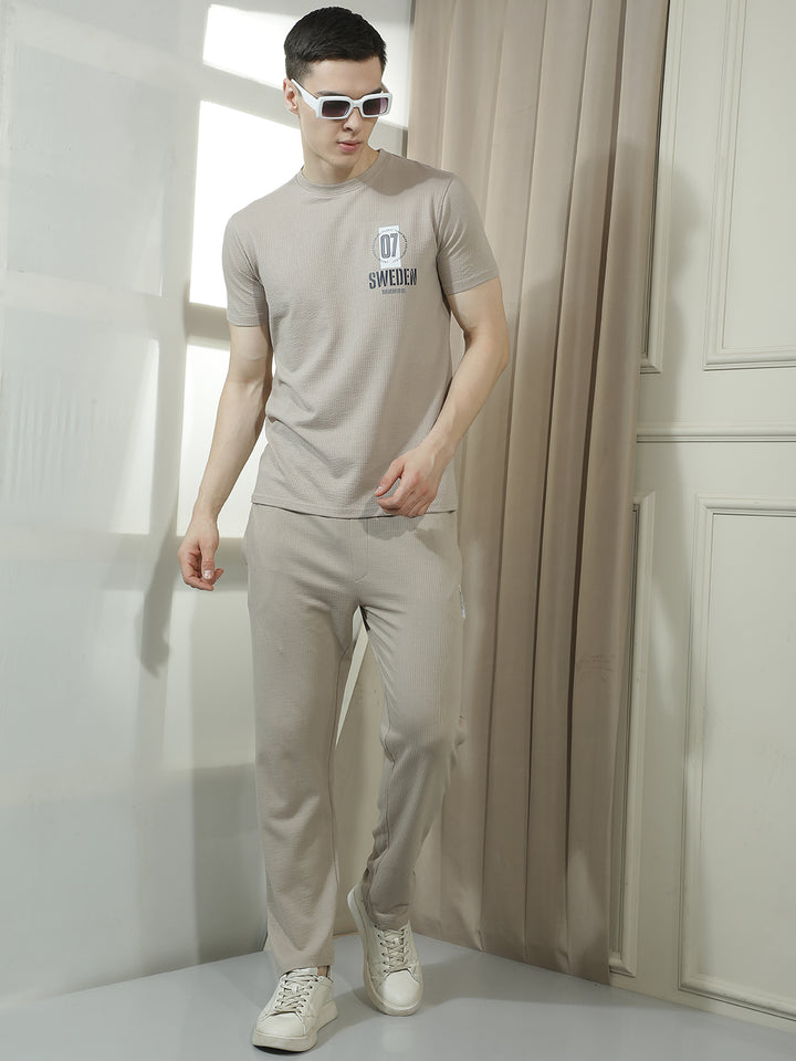 cobb beige solid summer co-ord set