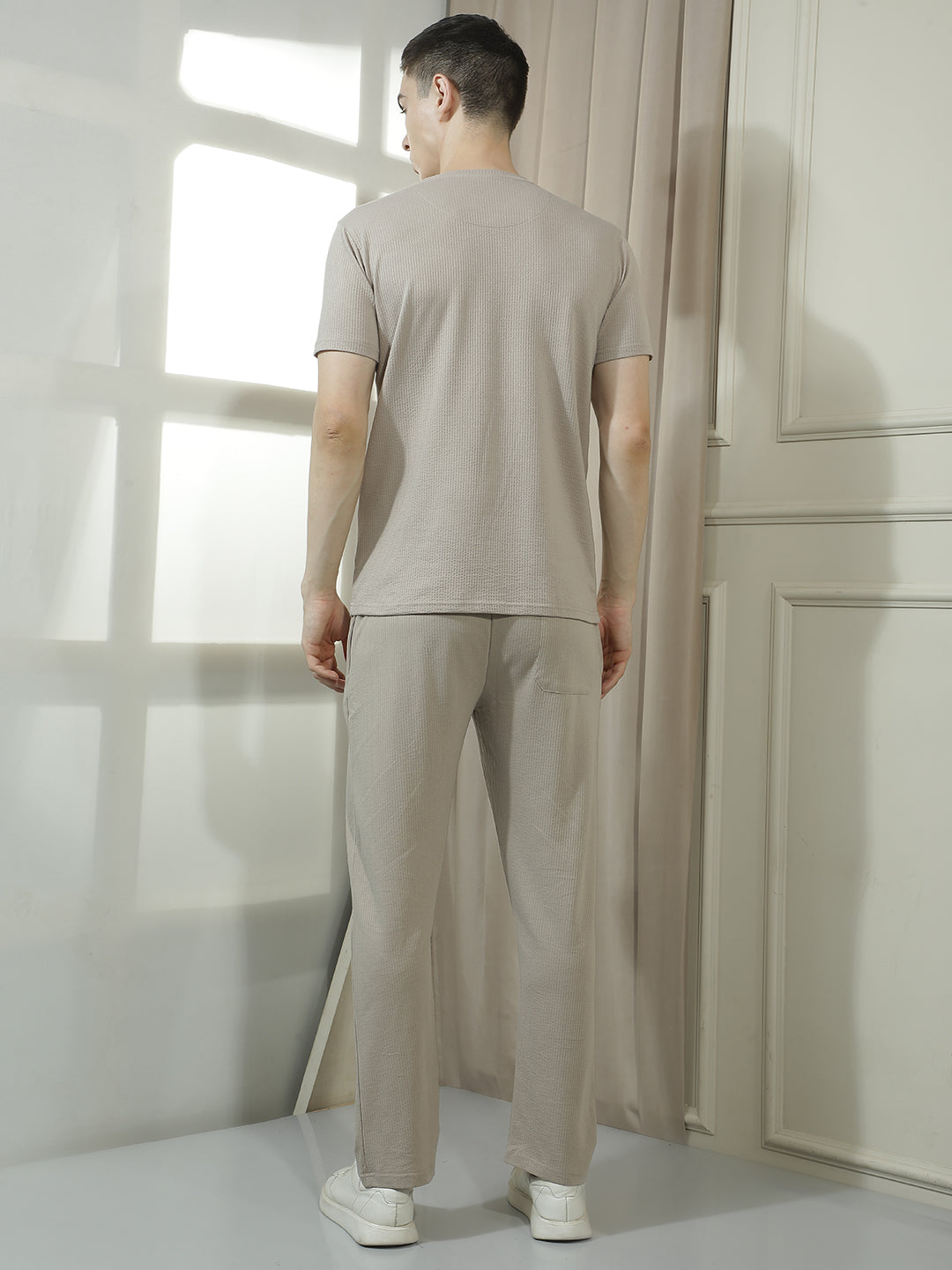 cobb beige solid summer co-ord set
