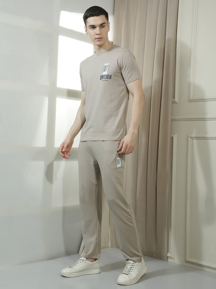 cobb beige solid summer co-ord set