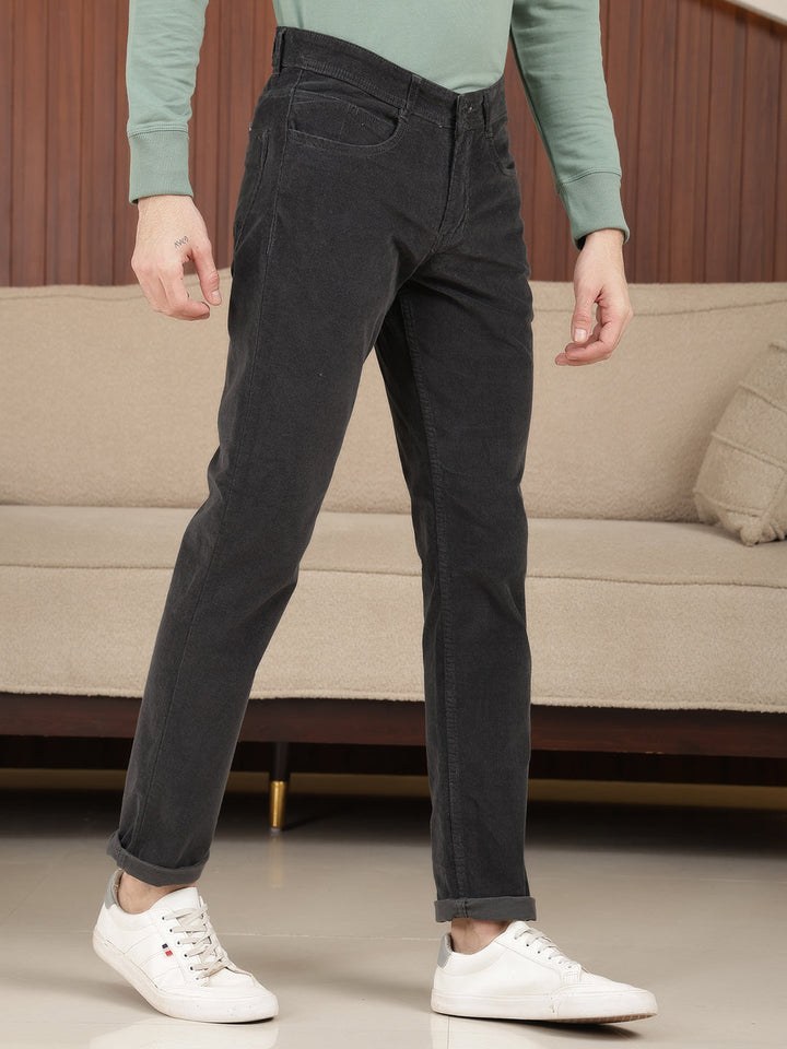 cobb dark olive ultra-fit corduroy trouser