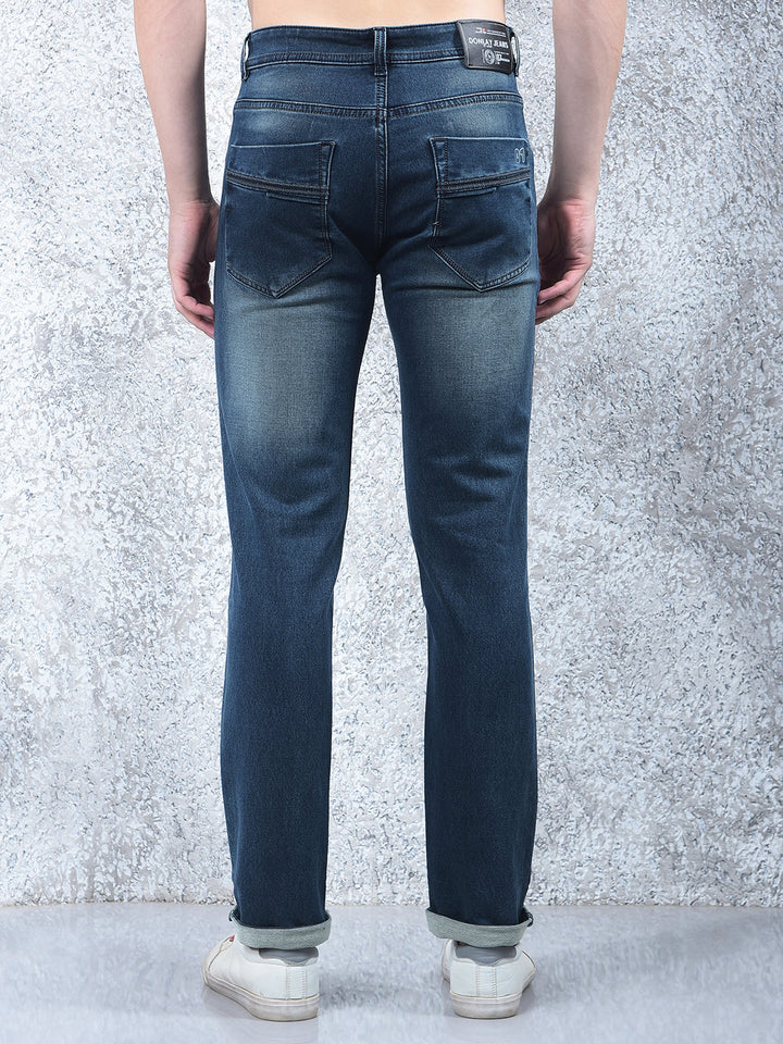 donlay tint blue narrow-fit jeans
