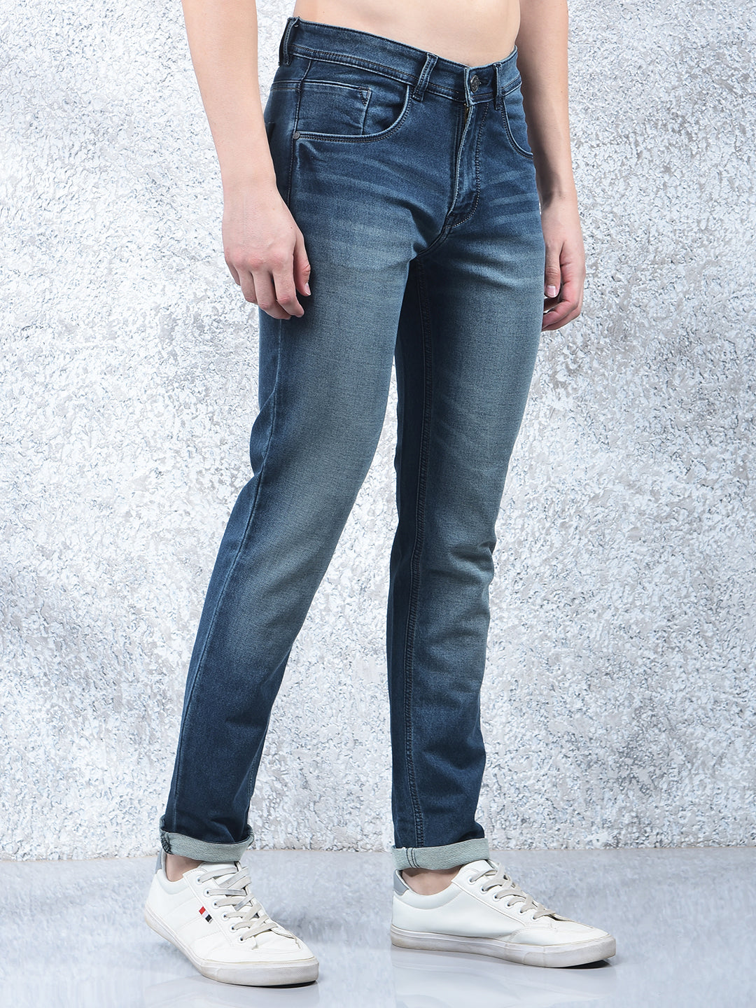donlay tint blue narrow-fit jeans