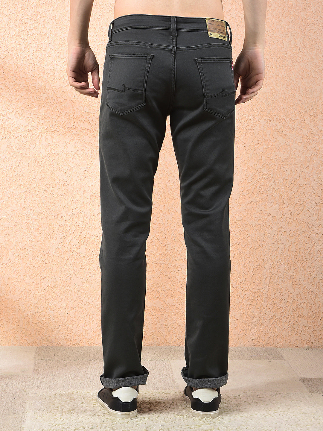 donlay dark olive straight-fit jeans
