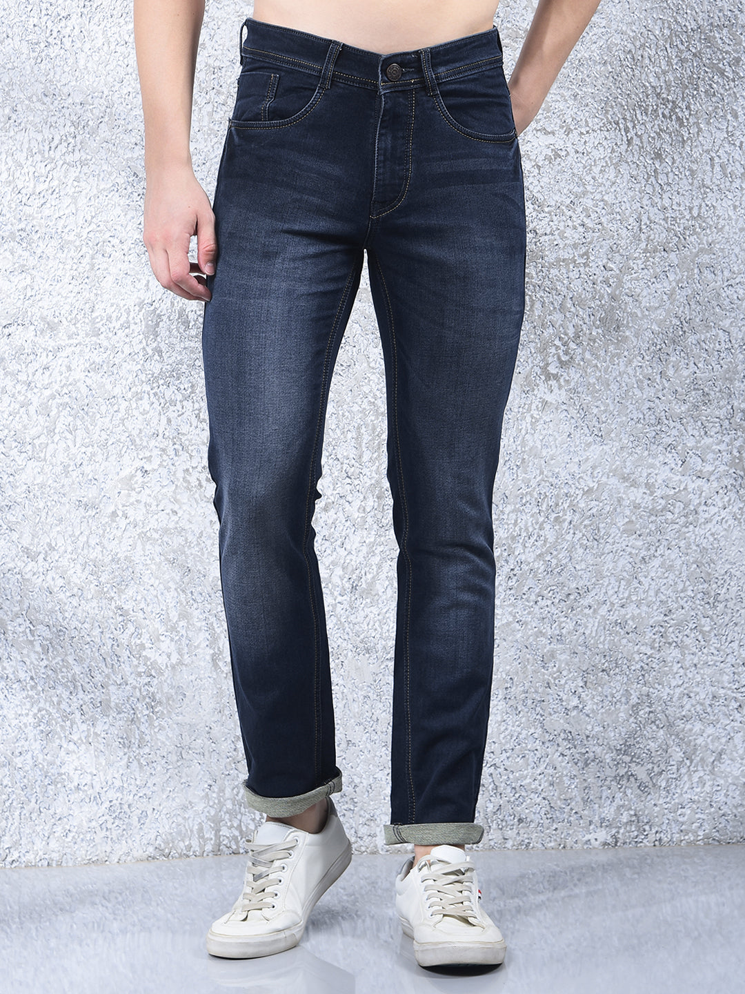 donlay dark blue narrow-fit jeans