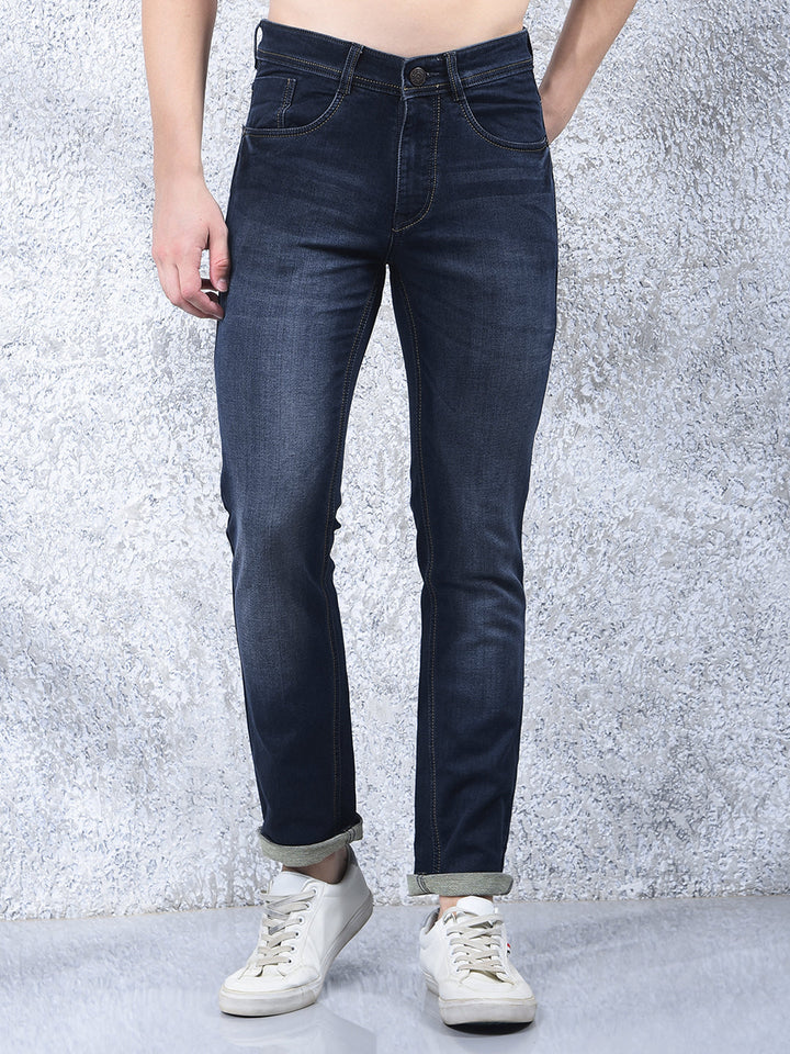 donlay dark blue narrow-fit jeans