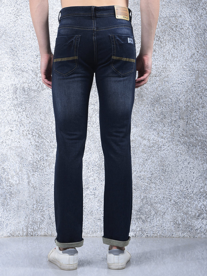 donlay dark blue narrow-fit jeans