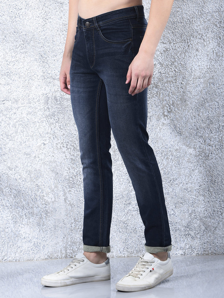 donlay dark blue narrow-fit jeans
