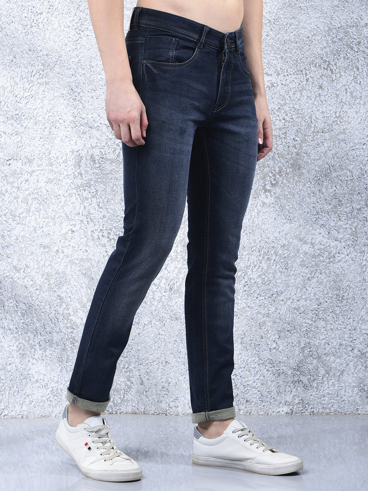 donlay dark blue narrow-fit jeans