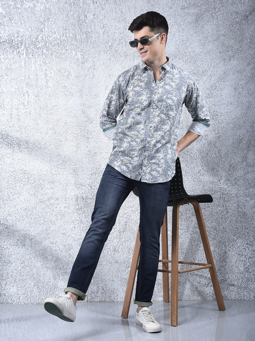 DONLAY DARK BLUE NARROW-FIT JEANS