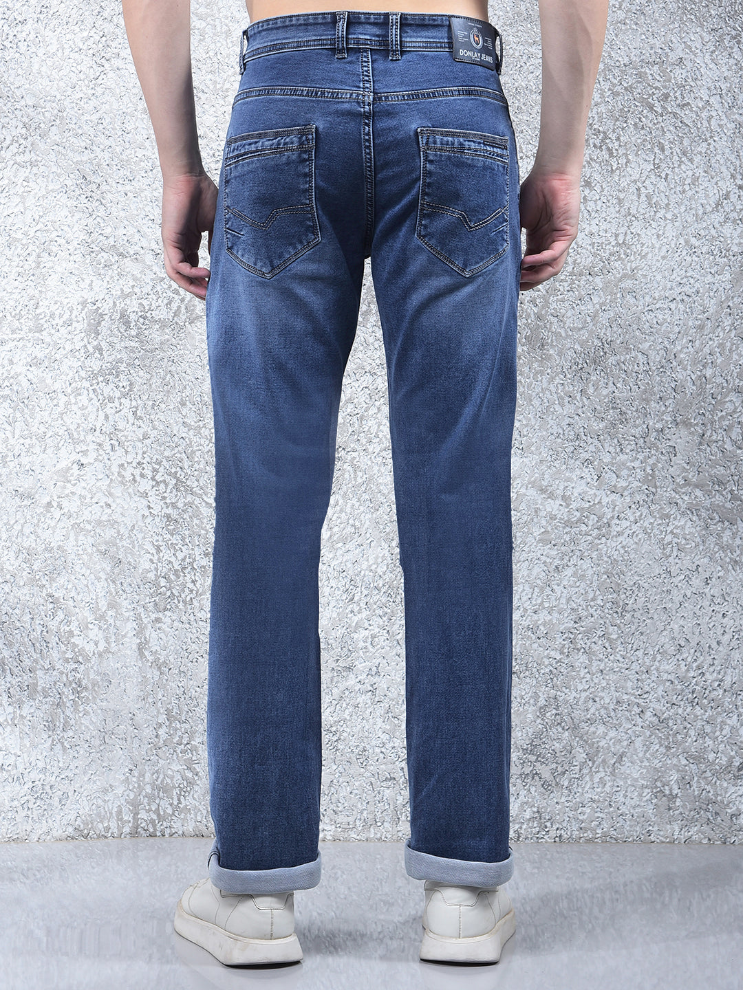 DONLAY BLUE STRAIGHT-FIT JEANS