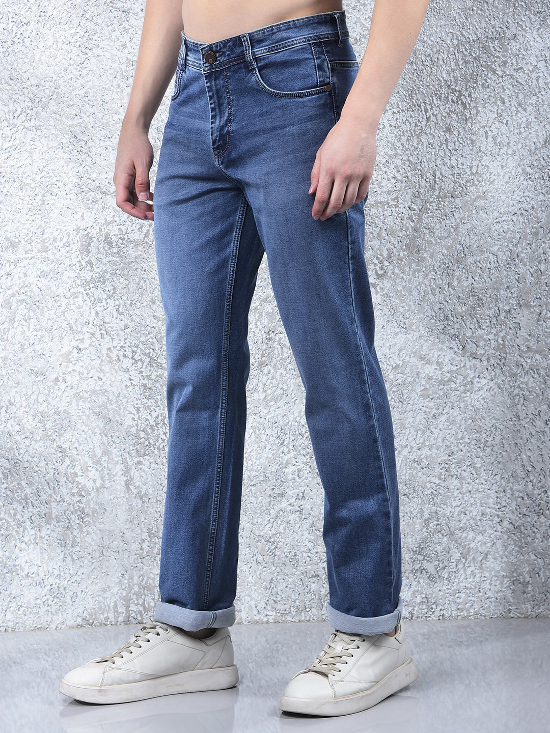 DONLAY BLUE STRAIGHT-FIT JEANS