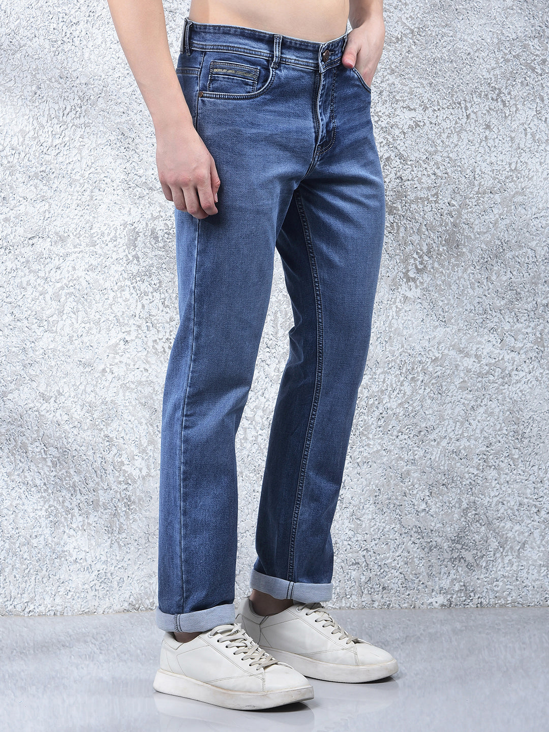 DONLAY BLUE STRAIGHT-FIT JEANS