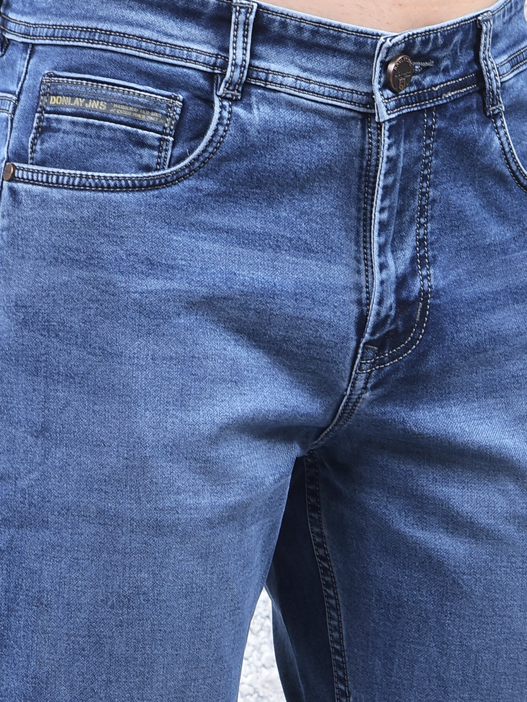 DONLAY BLUE STRAIGHT-FIT JEANS
