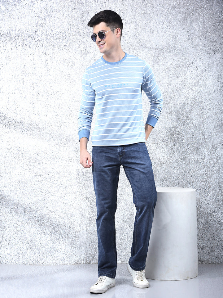 DONLAY BLUE STRAIGHT-FIT JEANS