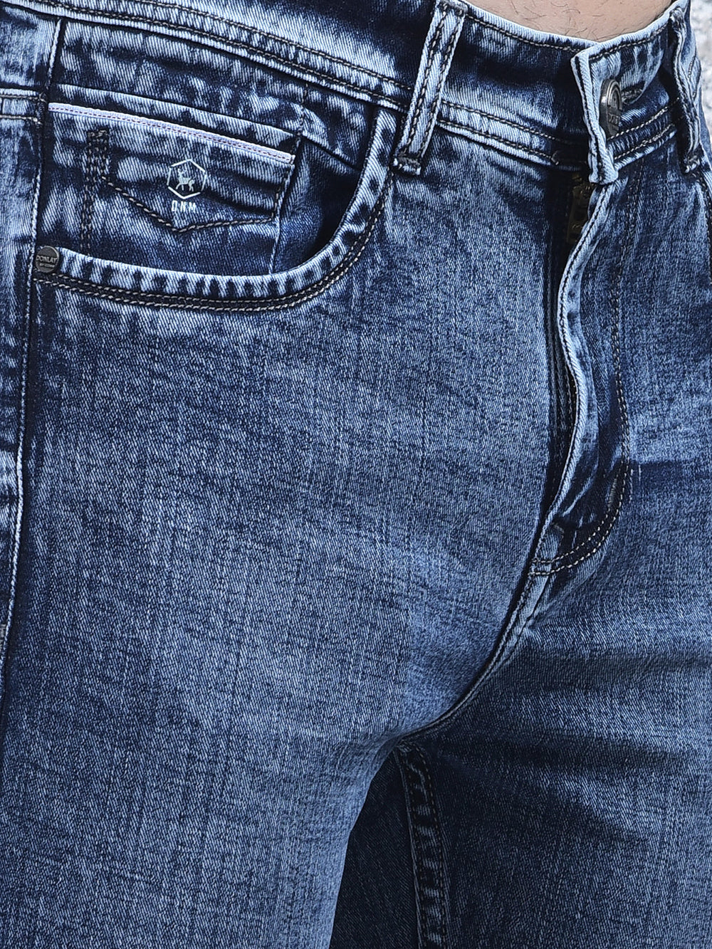 donlay blue narrow-fit jeans