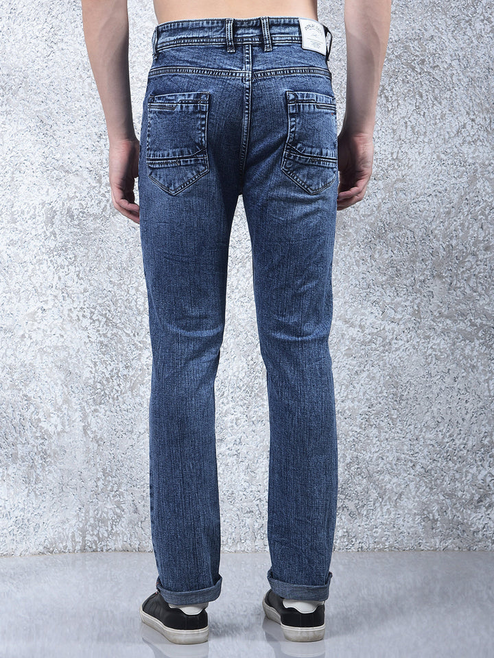 donlay blue narrow-fit jeans