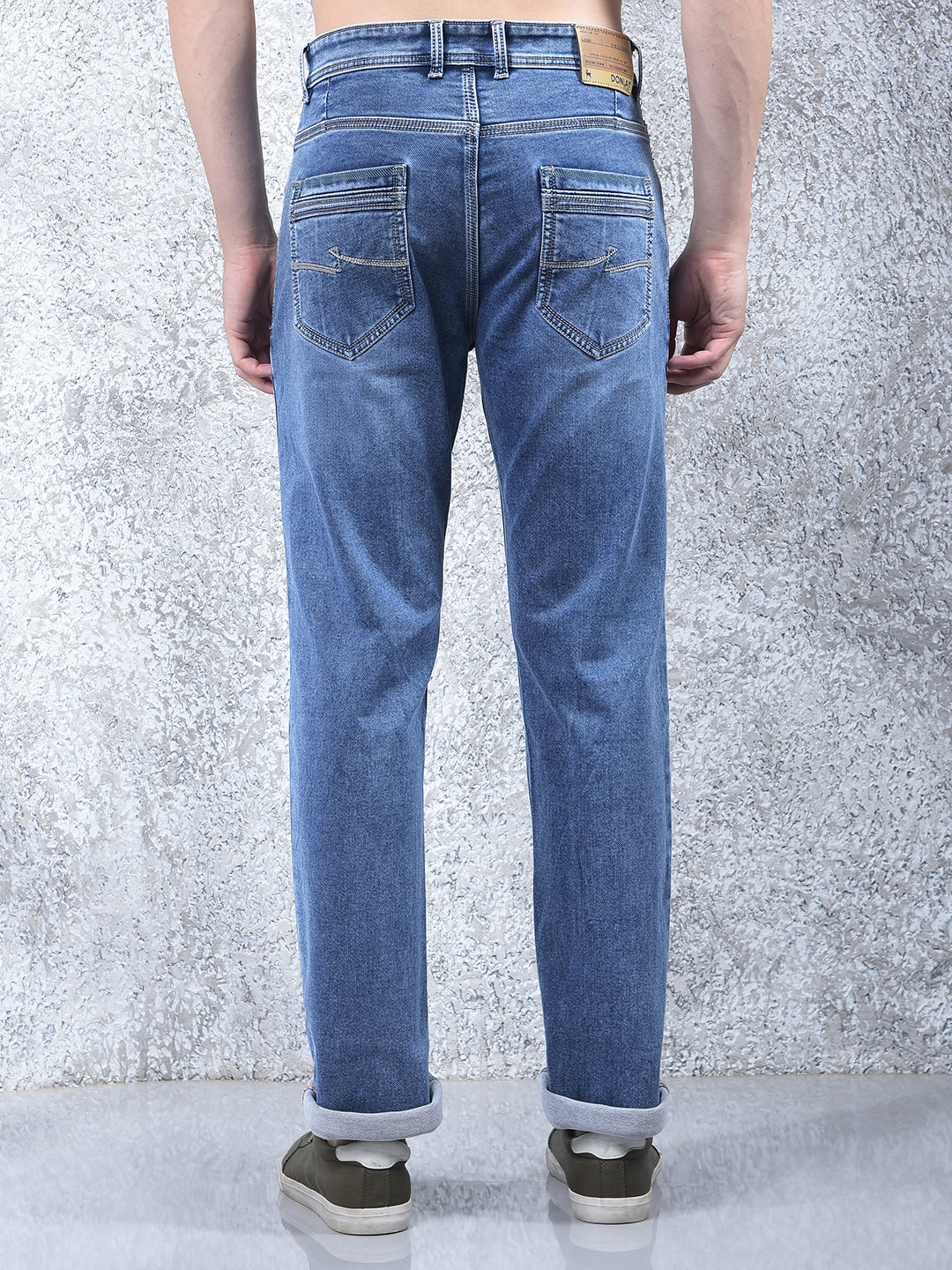 donlay blue straight-fit jeans