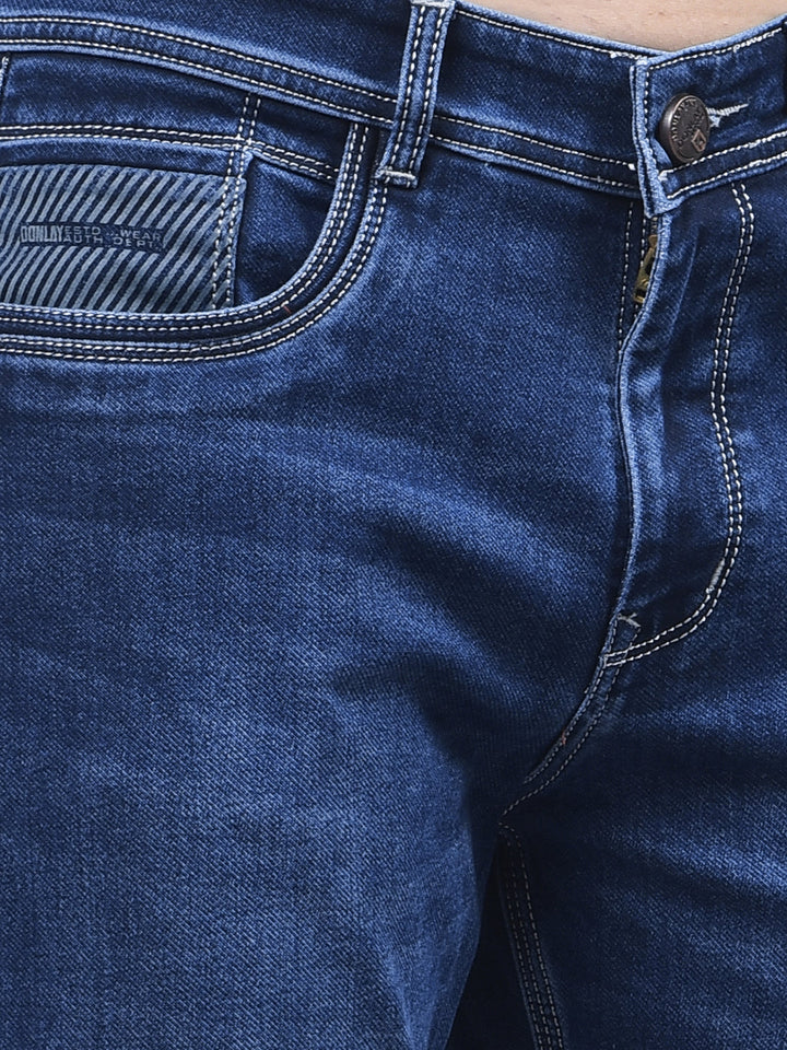 donlay dark blue straight-fit jeans