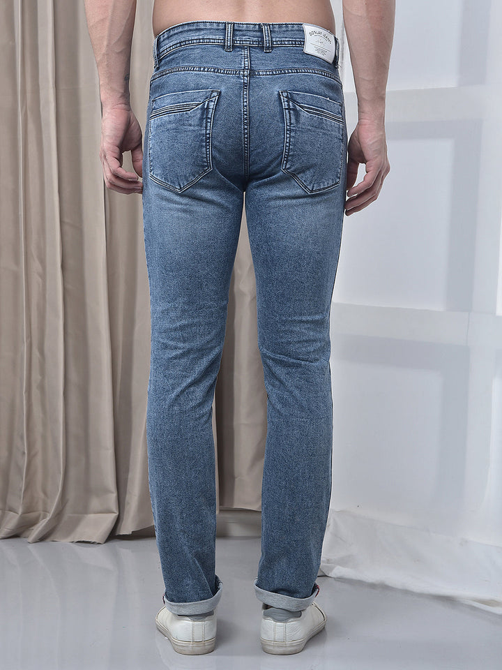 donlay light blue narrow-fit jeans