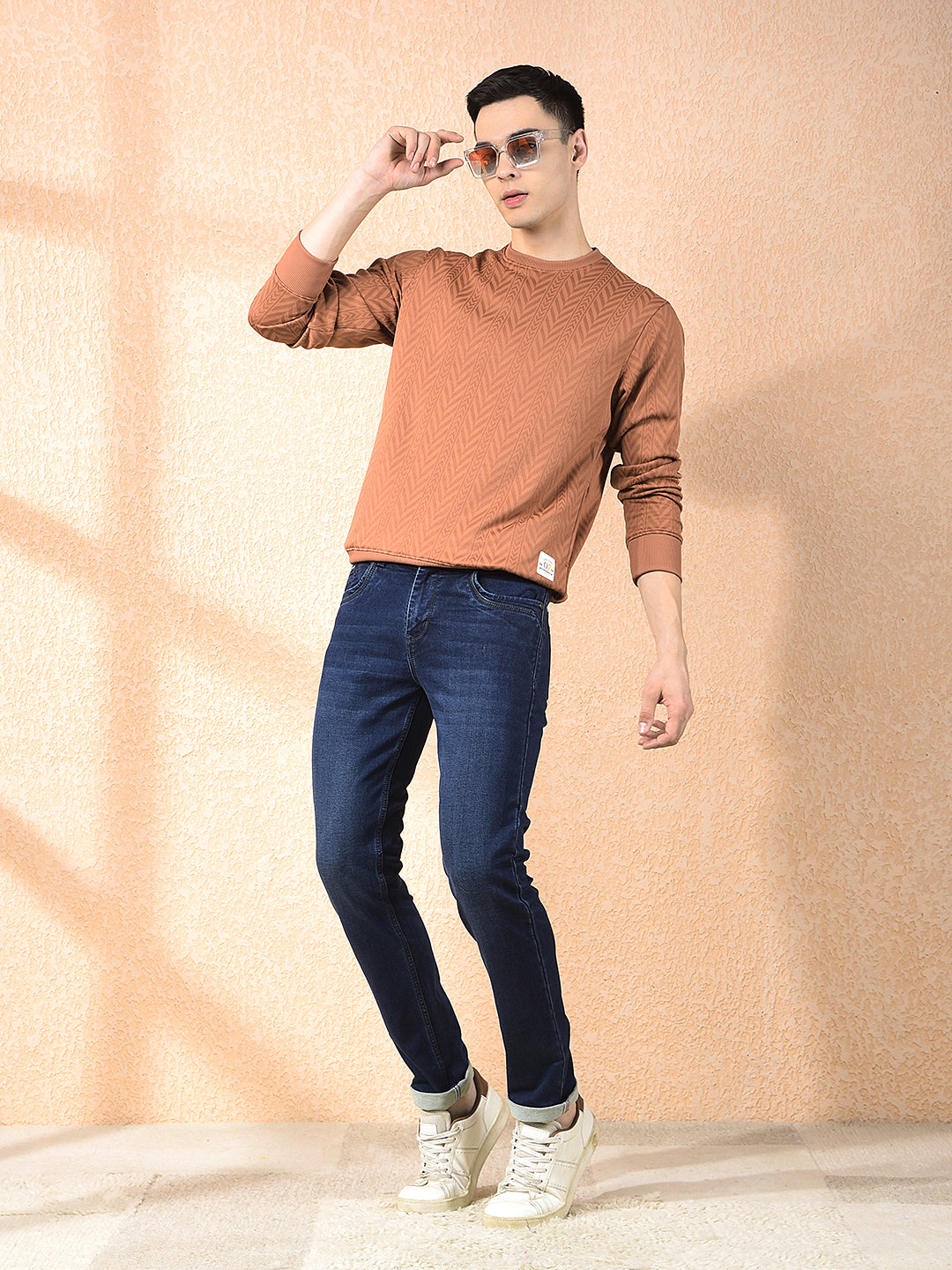DONLAY NAVY BLUE NARROW-FIT JEANS