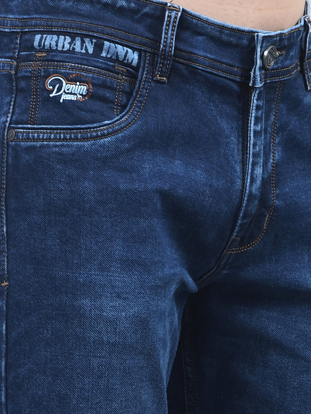 donlay dark blue straight-fit jeans