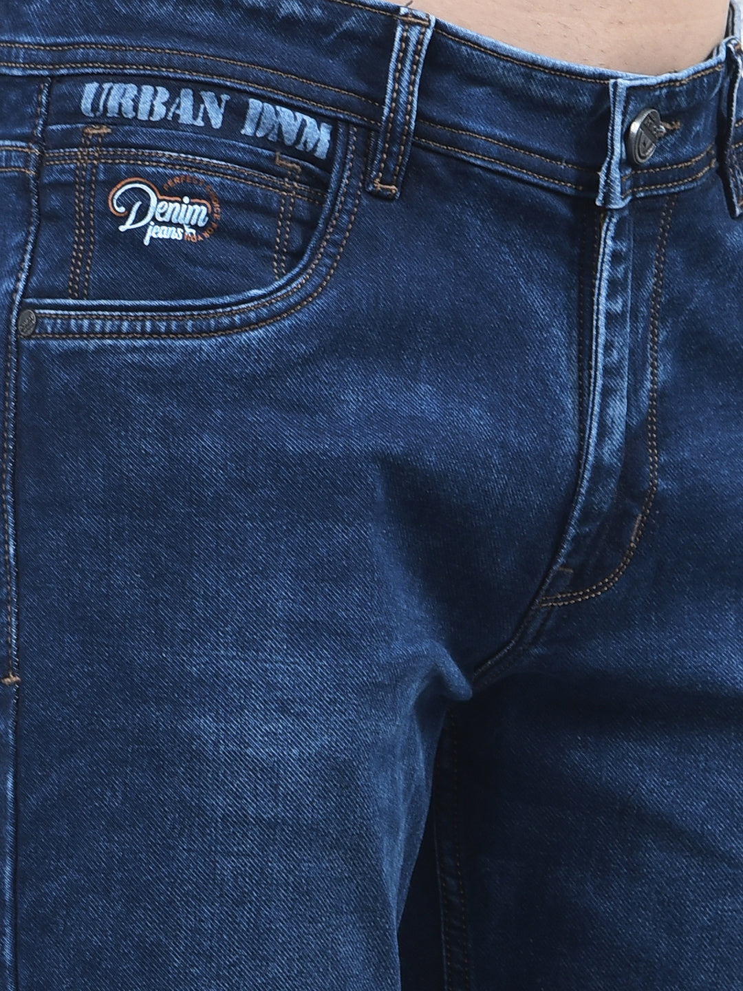 donlay dark blue straight-fit jeans