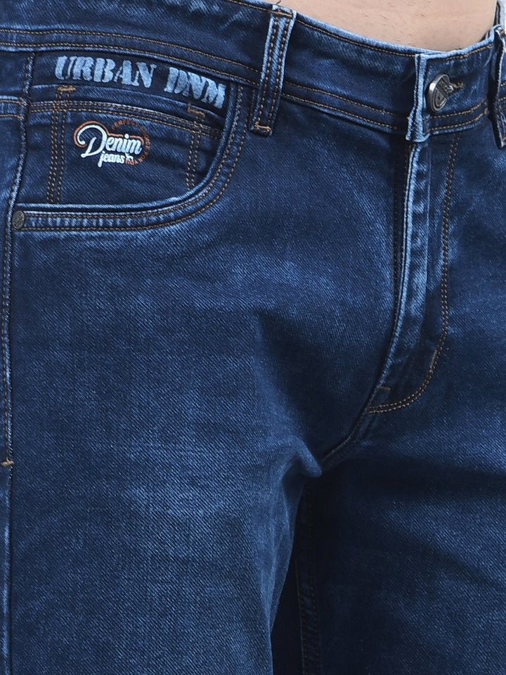 donlay dark blue straight-fit jeans