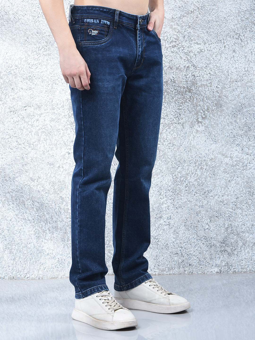 donlay dark blue straight-fit jeans