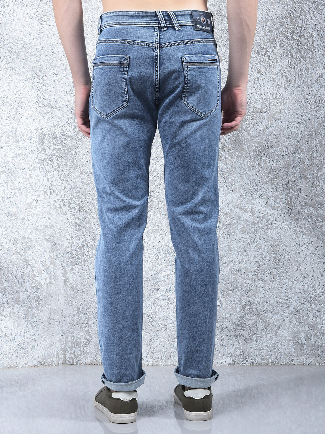 donlay blue narrow-fit jeans