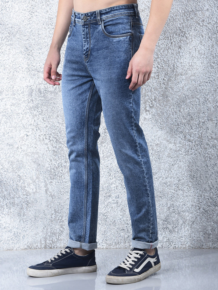 donlay blue narrow-fit jeans