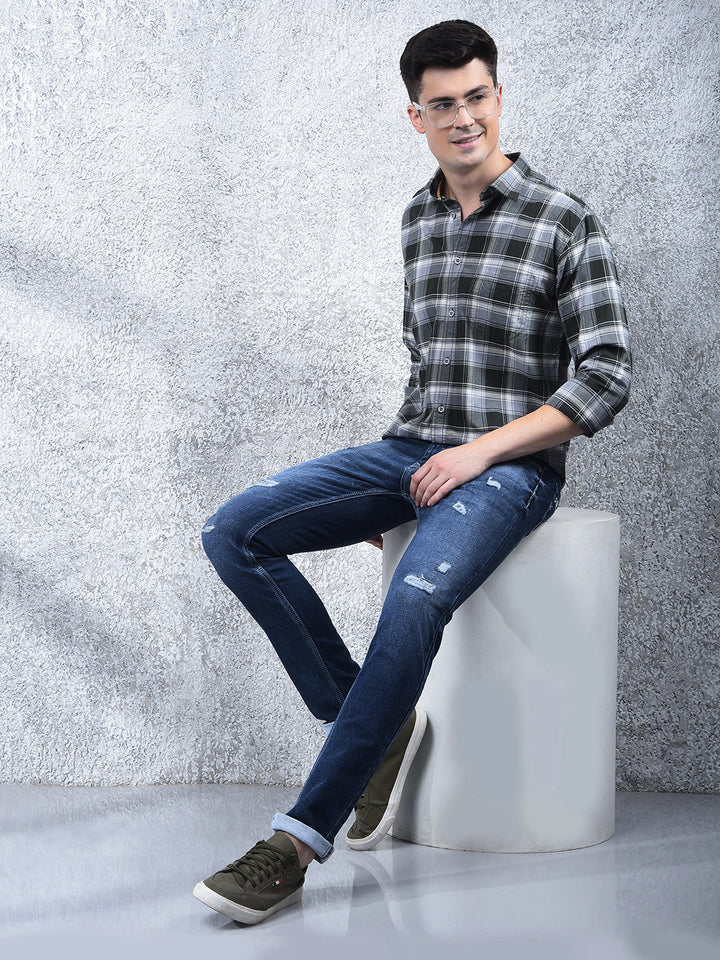DONLAY DARK BLUE ULTRA-FIT JEANS