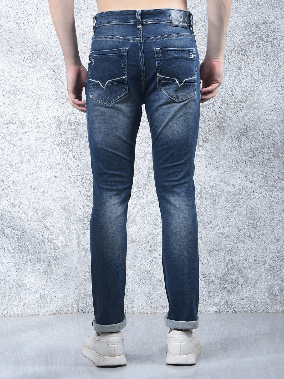 DONLAY DUSTY BLUE ULTRA-FIT JEANS
