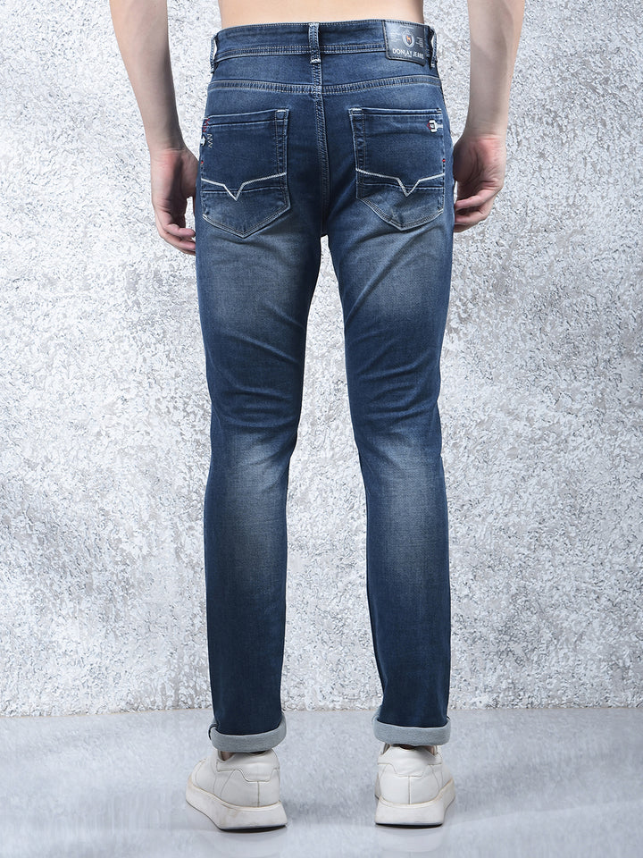 DONLAY DUSTY BLUE ULTRA-FIT JEANS