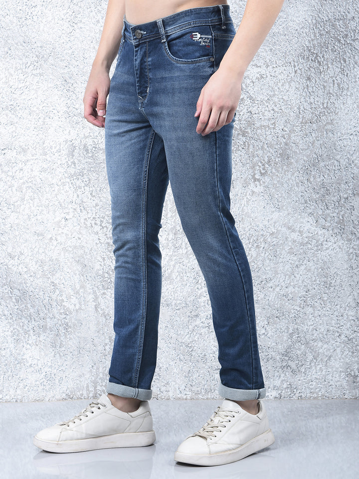 DONLAY DUSTY BLUE ULTRA-FIT JEANS