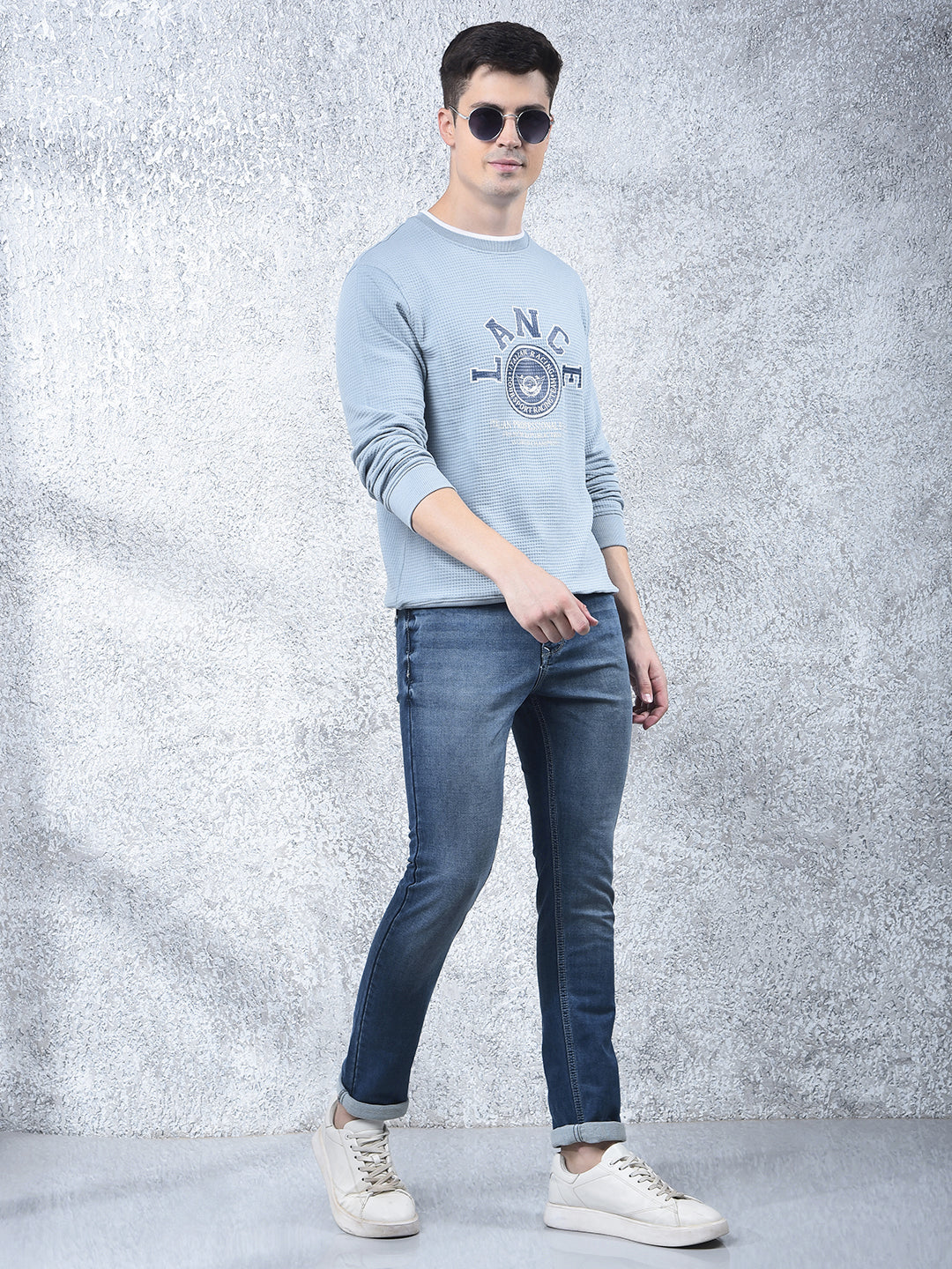 DONLAY DUSTY BLUE ULTRA-FIT JEANS