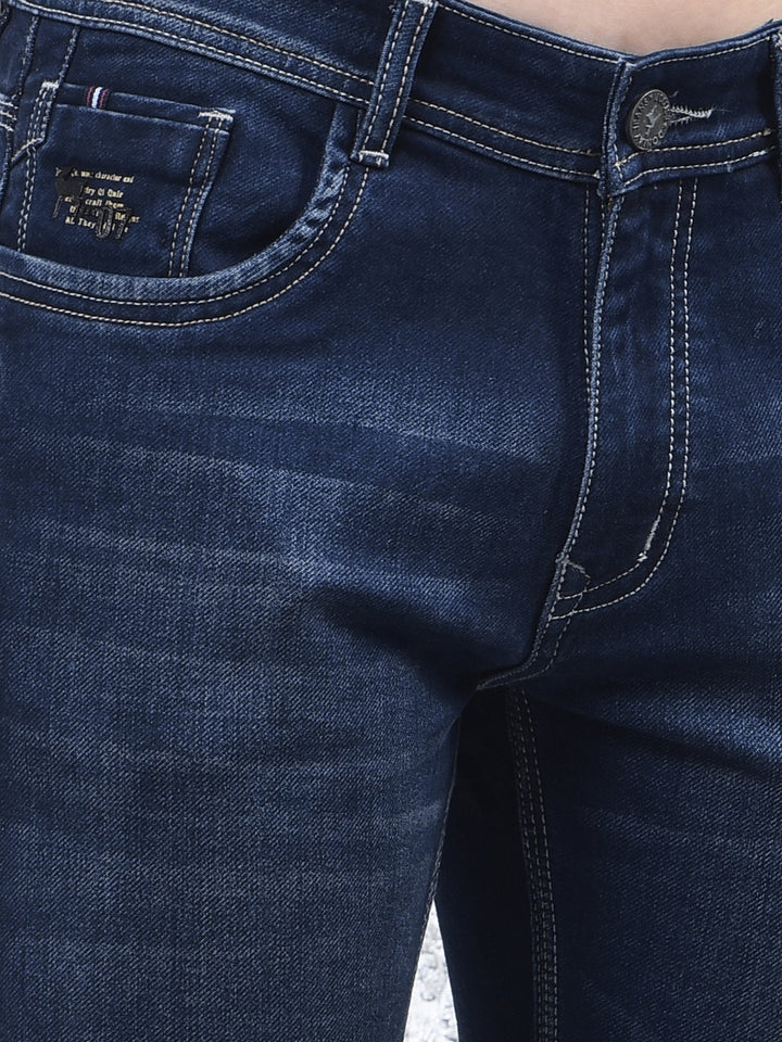 donlay navy blue ultra-fit jeans
